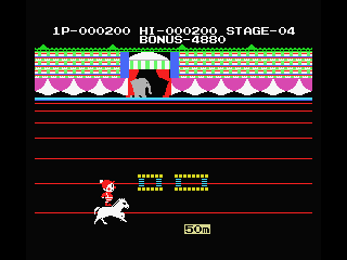Circus Charlie screenshot 7 for MSX